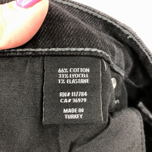 RAILS Womens The Topanga Straight Leg Jeans 31 US 12 Black Stretch High Rise NWT - Picture 9 of 10